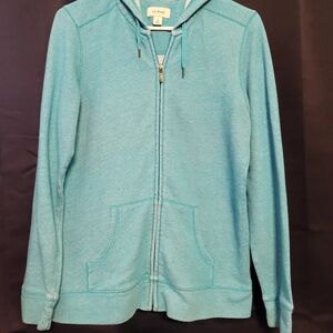 L.L. Bean Aqua Full-Zip Hoodie